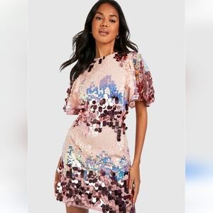 FLYING TOMATO SEQUIN MINI DRESS SIZE XS